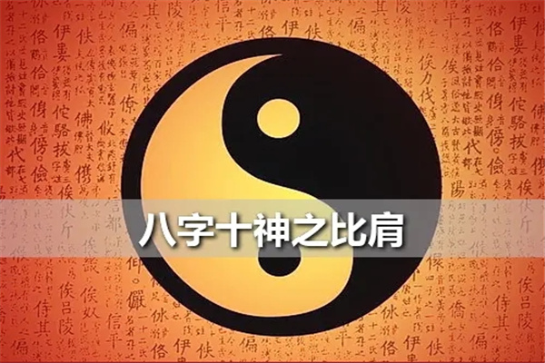 八字比肩的十神关系