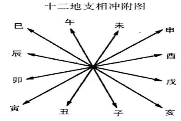 八字十二地支六冲主事及影响