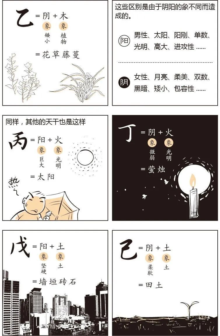 看漫画学八字——十天干
