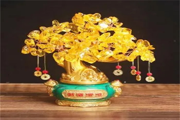 发财树黄水晶的风水作用(发财树黄水晶的风水作用与禁忌)