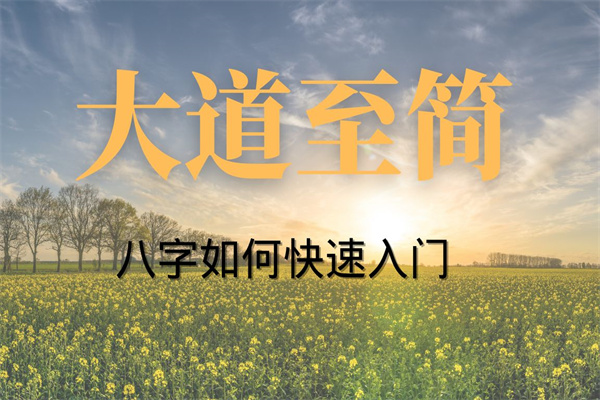 八字零基础快速入门的几个步骤(八字零基础入门教程)
