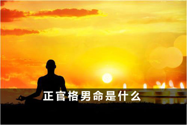 男命走正官运好不好(男命走正官运好不好婚姻)
