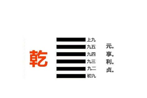 六爻八卦乾卦取象