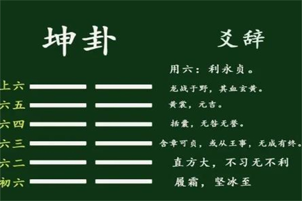 六爻八卦中坤卦取象