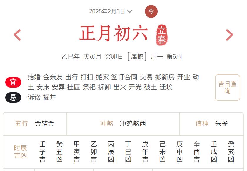 2025年2月3日每日五行穿衣指数解读搭配