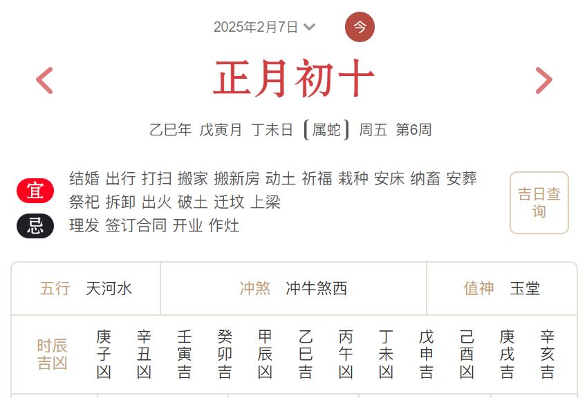 2025年2月7日每日五行穿衣指数解读搭配