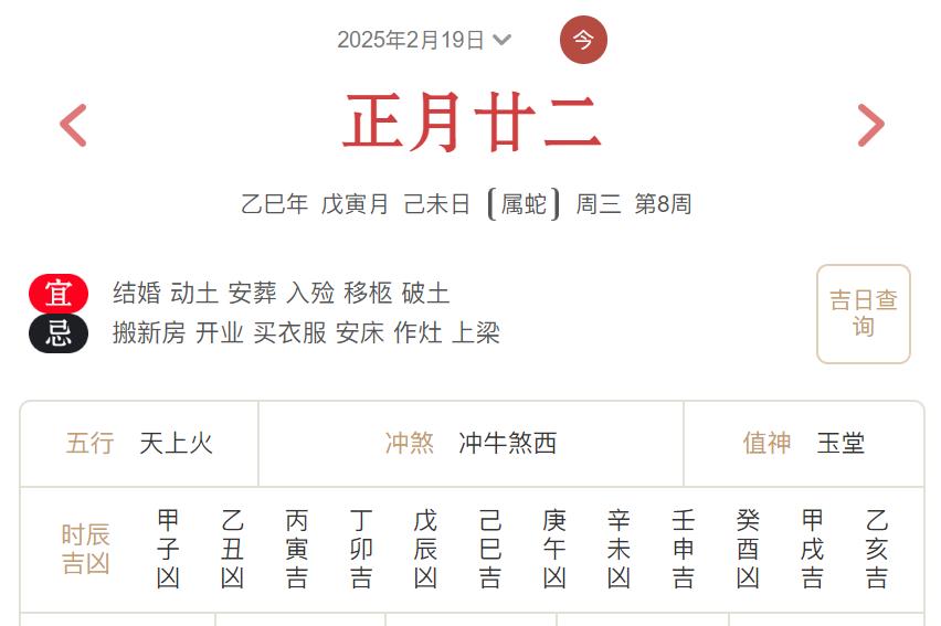 2025年2月19日每日五行穿衣指数解读搭配