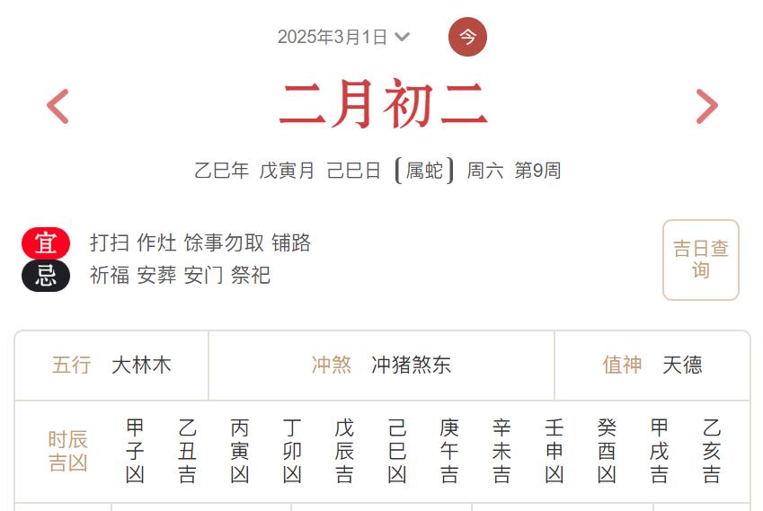 2025年3月1日每日五行穿衣指数解读搭配