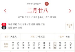 2026年4月15日每日五行穿衣指数解读搭配