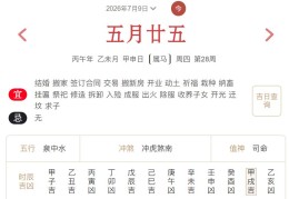 2026年7月9日每日五行穿衣指数解读搭配