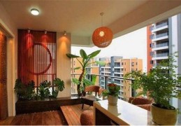 住宅大门对阳台如何化解