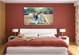 结婚照可以挂在床头吗