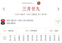 2025年4月26日每日五行穿衣指数解读搭配