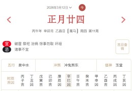 2026年3月12日每日五行穿衣指数解读搭配