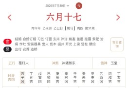 2026年7月30日每日五行穿衣指数解读搭配