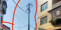大门口对电线杆风水影响，如何化解