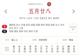 2026年7月12日每日五行穿衣指数解读搭配