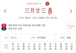 2025年4月20日每日五行穿衣指数解读搭配