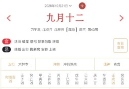 2026年10月21日每日五行穿衣指数解读搭配