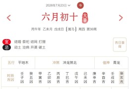 2026年7月23日每日五行穿衣指数解读搭配