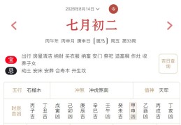 2026年8月14日每日五行穿衣指数解读搭配