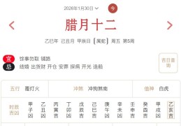 2026年1月30日每日五行穿衣指数解读搭配