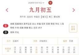 2026年10月14日每日五行穿衣指数解读搭配