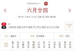 2026年8月6日每日五行穿衣指数解读搭配