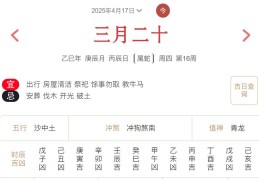 2025年4月17日每日五行穿衣指数解读搭配