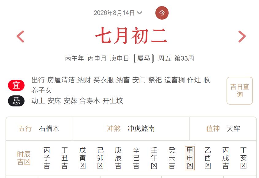 2026年8月14日每日五行穿衣指数解读搭配-桦玺易学网 2026年8月14日每日五行穿衣指数解读搭配-桦玺易学网